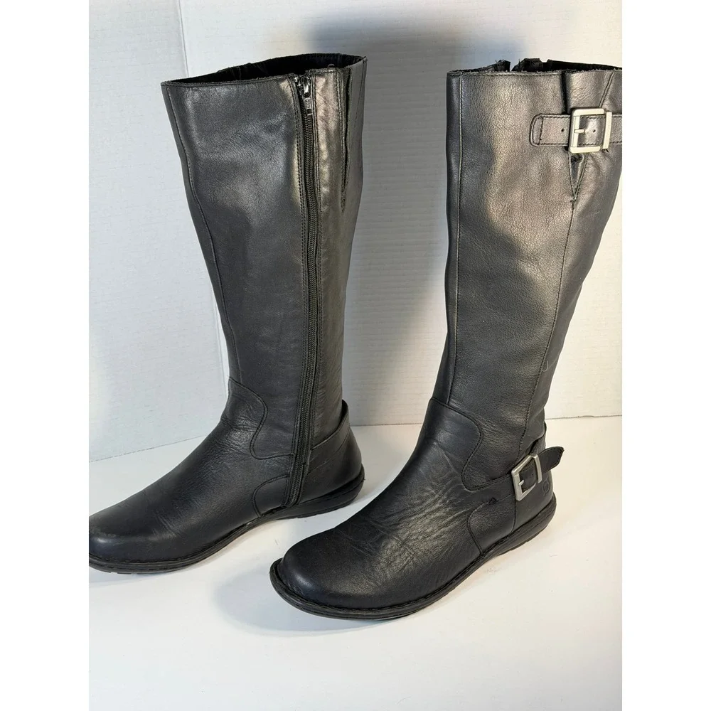 Born black leather
